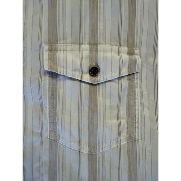 Vintage Banana Republic Button Down Shirt Men's XL Classic White Khaki SS - Picture 5 of 11